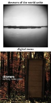 Downers of the World Unite - Digital Teens EP / Nothing Looks Good (Cover Artwork)