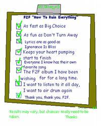 Face To Face - How To Ruin Everything (Cover Artwork)