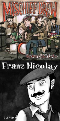 Mischief Brew / Franz Nicolay - Under the Table [7-inch] (Cover Artwork)