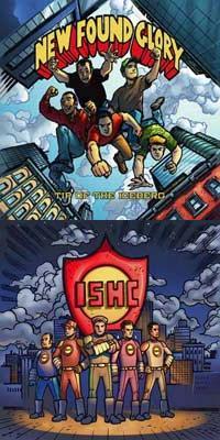New Found Glory / International Superheroes of Hardcore - Tip of the Iceberg / Takin' It Ova! (Cover Artwork)
