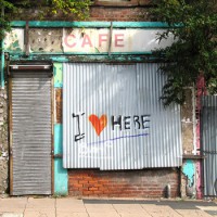 Pete Bentham and the Dinner Ladies - I Heart Here (Cover Artwork)