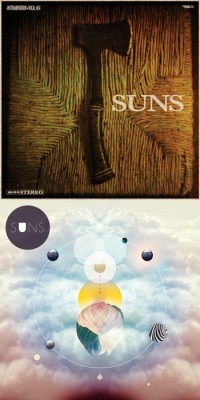 Suns - Close Calls in the U.S. Space Program / The Howl and the Many (Cover Artwork)