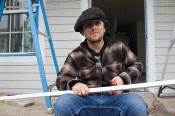 Billie Joe and family working with Habitat for Humanity