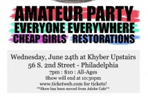 Win tickets to see Lemuria, Amateur Party, Everyone Everywhere, Cheap Girls, Restorations in Philly