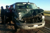 We Are The Union hits moose, totals van in Canada