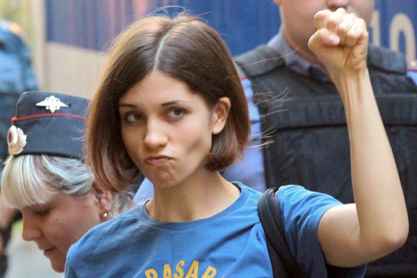 Stephen Colbert interviews Pussy Riot