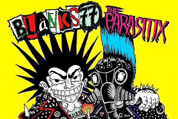 Blanks 77 / Parasitix: 'Gettin Blasted' split LP