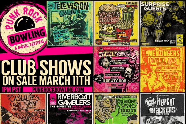 Punk Rock Bowling Las Vegas club shows announced
