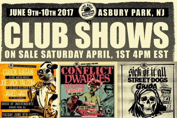 Punk Rock Bowling Asbury Park announces club shows