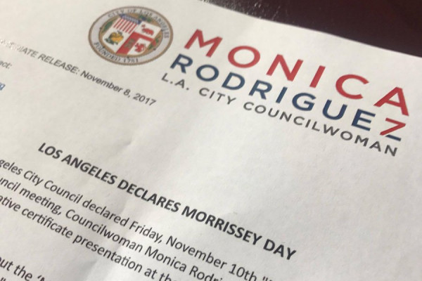 Today is Morrissey Day in LA