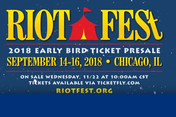 Riot Fest Chicago will be September 14-16, 2018