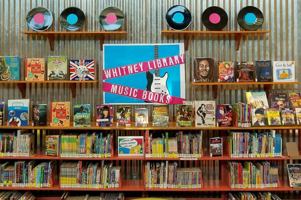 Whitney Public Library pays tribute to Bomb the Music Industry!