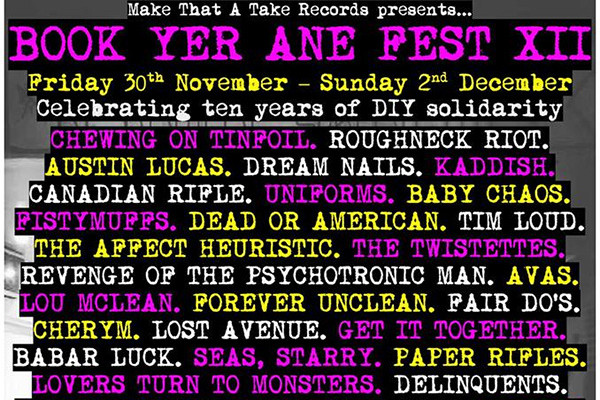 Book Yer Ane Fest XII announces first batches of acts