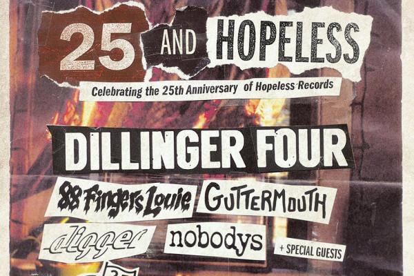 Dillinger Four, 88 Fingers Louie to play 25 And Hopeless show