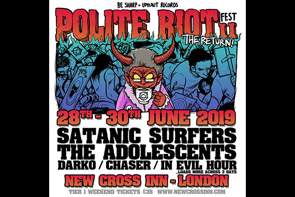 Satanic Surfers, The Adolescents to play Polite Riot Fest II