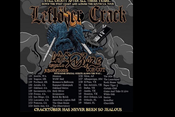 Leftöver Crack starts tour tomorrow