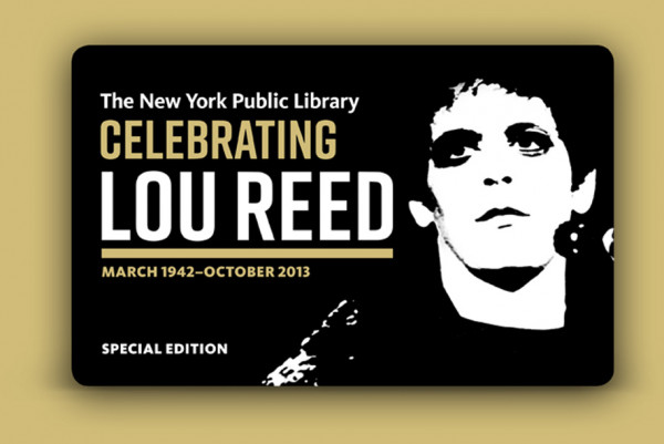 NY Public library opens Lou Reed archive, issues Lou Reed Library cards