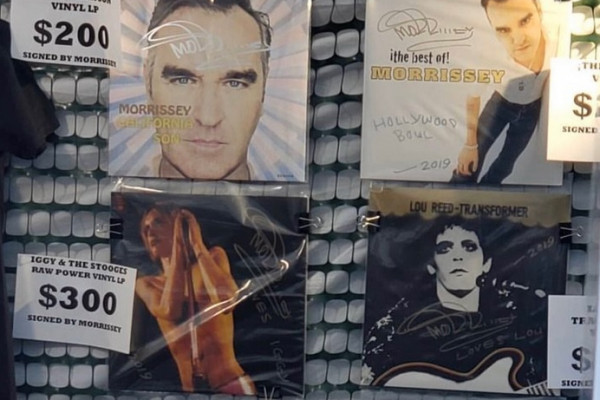 Morrissey selling signed copies of other people's records (and his own, too)