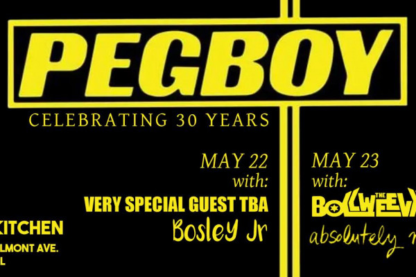 Pegboy announce two shows for 30th anniversary