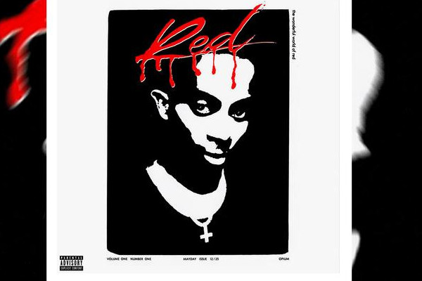 Playboi Carti mixtape cover based off of Slash magazine #1