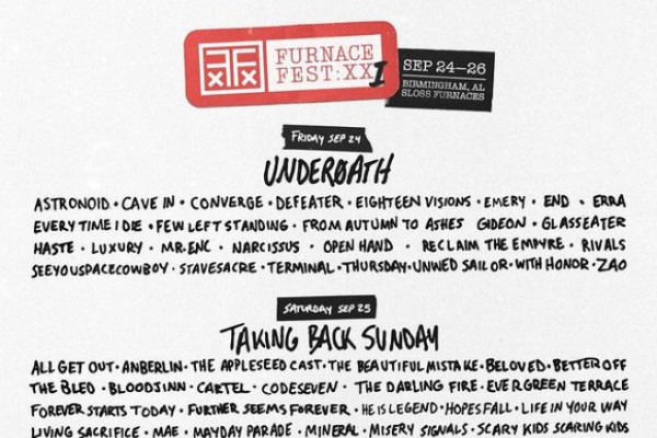 Furnace Fest announce 2021 line-up