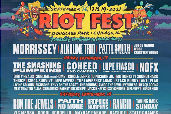 Alkaline Trio, Patti Smith, Joyce Manor, more added to Riot Fest