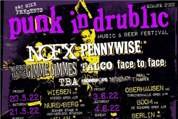 Punk in Drublic Festival announces European dates