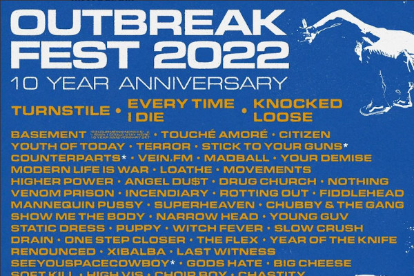 Every Time I Die, Scowl, Drug Church, more added to Outbreak Fest 2022
