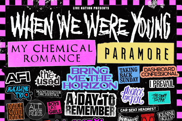 My Chemical Romance, Paramore, AFI, Alkaline Trio, more to play When We Were Young Festival 2022