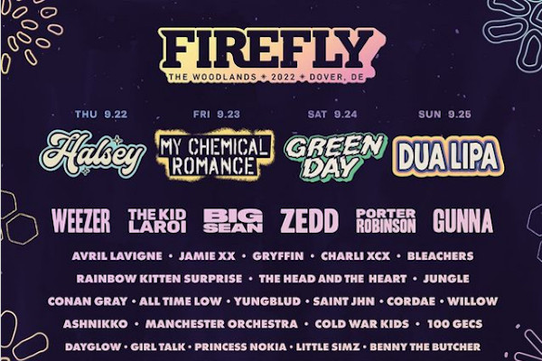 My Chemical Romance, Green Day, more to play Firefly Festival