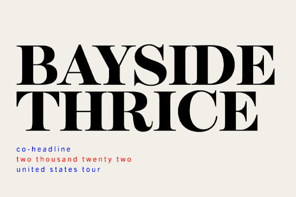 Thrice and Bayside announce co-headlining tour