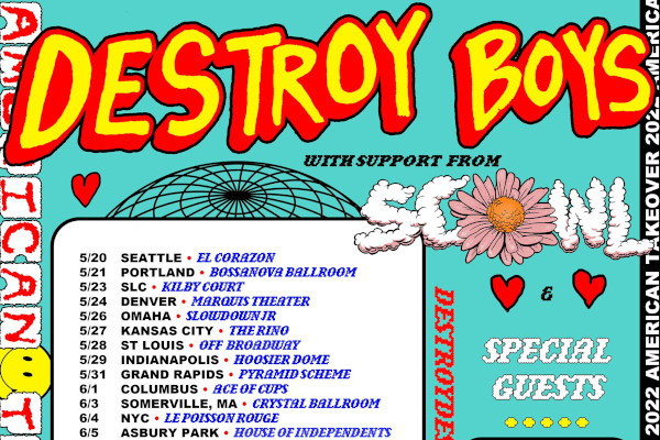 Destroy Boys announce American tour dates