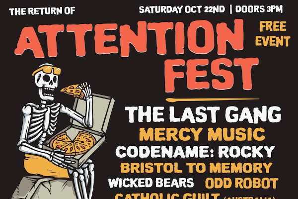 The Last Gang, Mercy Music, Taken Days, more to play Attention Fest 2022