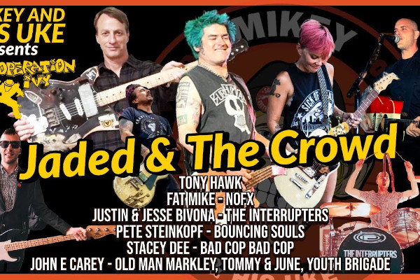 Fat Mike, Stacey Dee, John E Carey Jr., Pete Steinkopf, more cover Op Ivy's "Jaded" & "The Crowd"