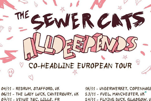 The Sewer Cats and ALLDEEPENDS announce co-headlining tour (EU & UK)