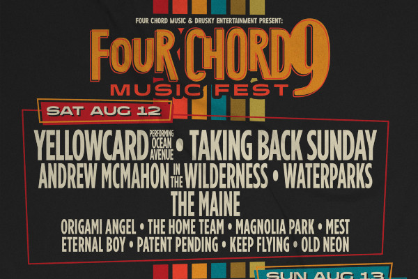 Yellowcard, Taking Back Sunday, Gaslight Anthem, Alkaline Trio, more to play Four Chord Music Fest