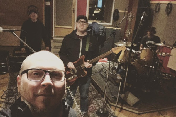 Smoking Popes in the studio