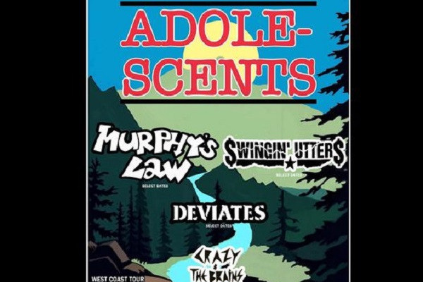 Adolescents to tour with Murphys Law, Swingin' Utters, Deviates, Crazy and the Brains