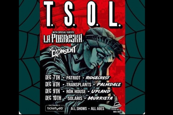 TSOL announce California shows