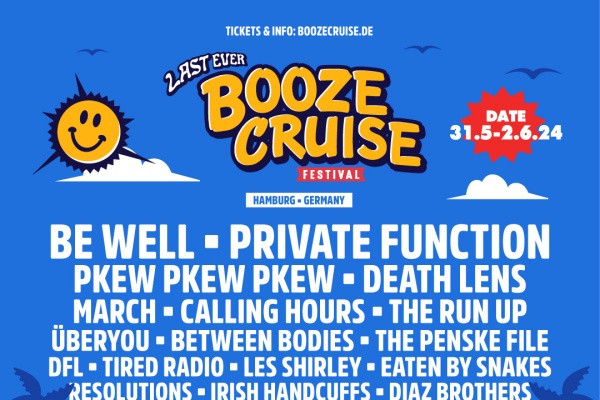 Be Well, Pkew Pkew Pkew, Private Function, more added to final Booze Cruise Festival