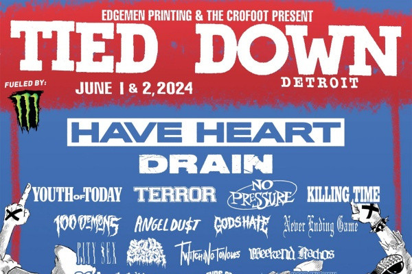 Have Heart, Drain, Youth of Today, MOVE, more to play Tied Down Festival 2024