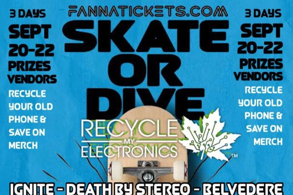 Ignite, Death By Stereo, The Creepshow, Brutal Youth, more to play Skate or Dive Fest