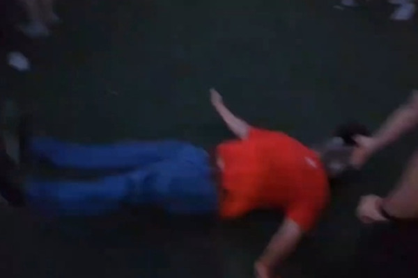 Man wearing "Dago Choppers SS" shirt punched, ejected from Punk Rock Bowling by the crowd