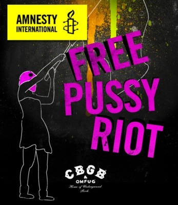 CBGB, Family of Joey Ramone, Pink Floyd's Roger Waters, Amnesty International support Pussy Riot