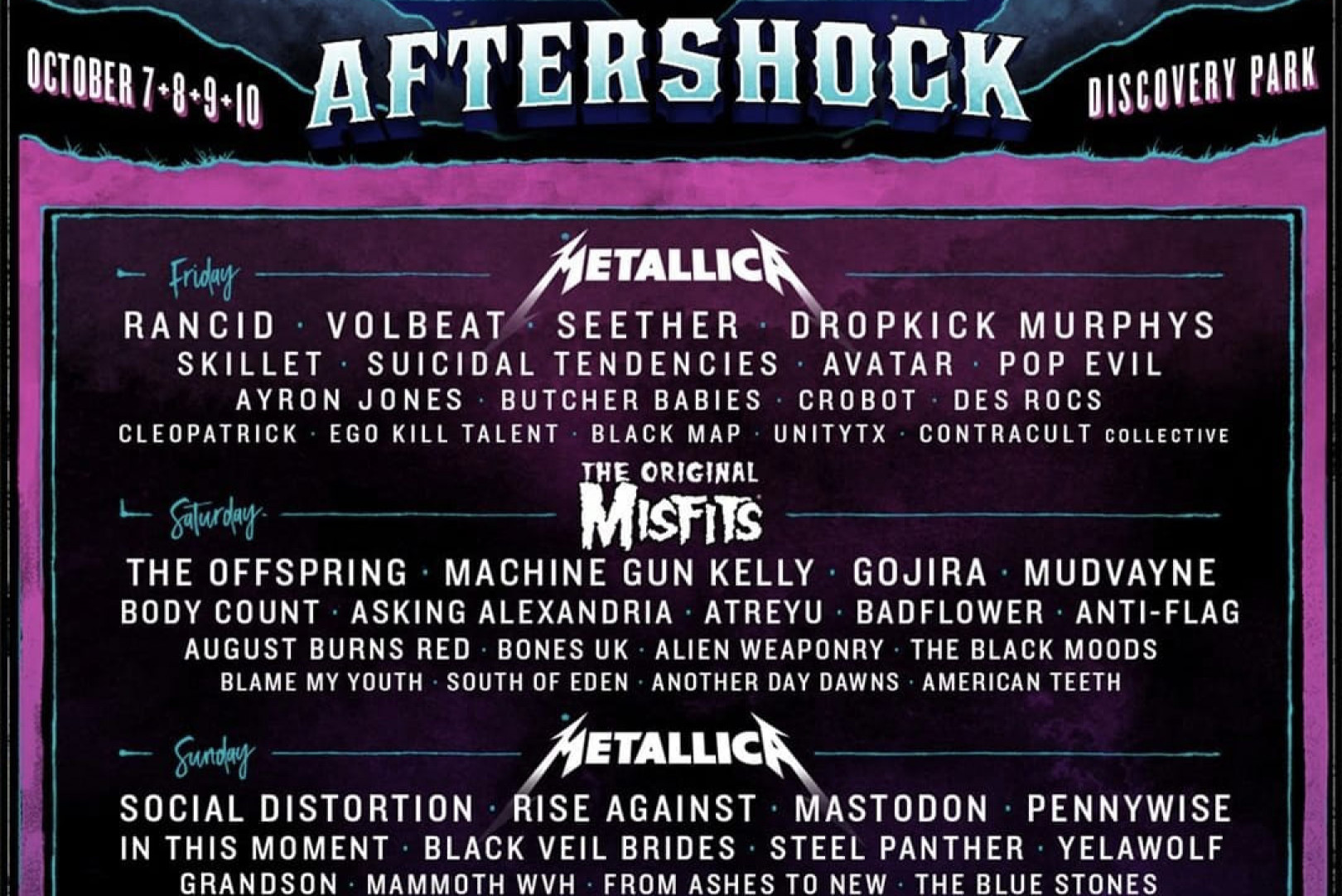 Original Misfits to Play Aftershock in October