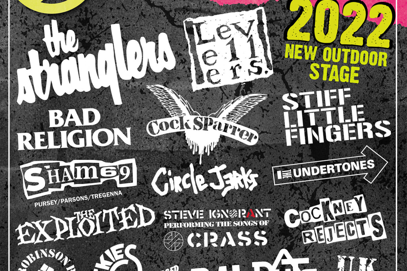 Circle Jerks, Steve Igs, Bad Religion, SLF, Cocksparrer, Subhumans, Bouncing Souls to play Rebellion