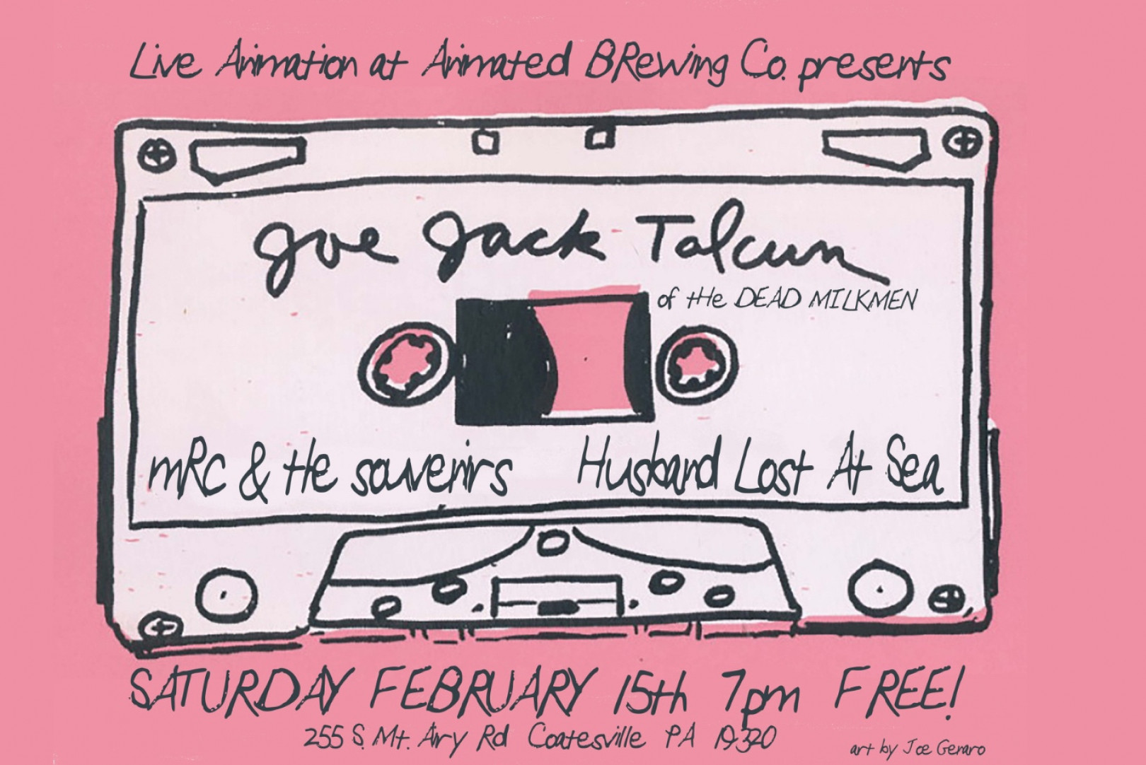 Joe Jack Talcum plays a FREE show in Coatsville, PA THIS SATURDAY!!!